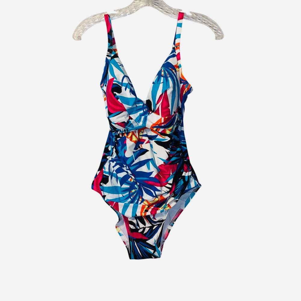 Calvin Klein Women's floral  Swimsuit sz 10